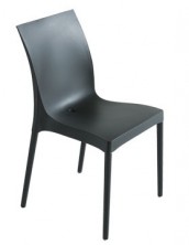 Iris Side Chair C608. Stackable. Black, Blue, Chocolate, Lime, Orange, Red, Tortora, White